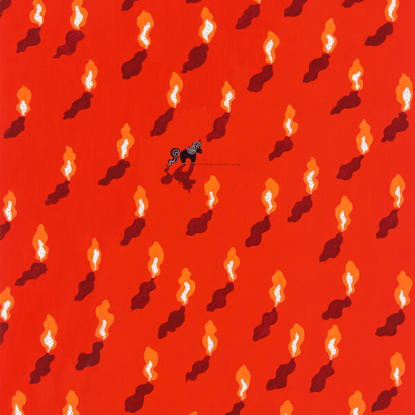 BELIEVE AND GO  40 cm x 50 cm (framed) oil, acrylic / paper 2021 Available