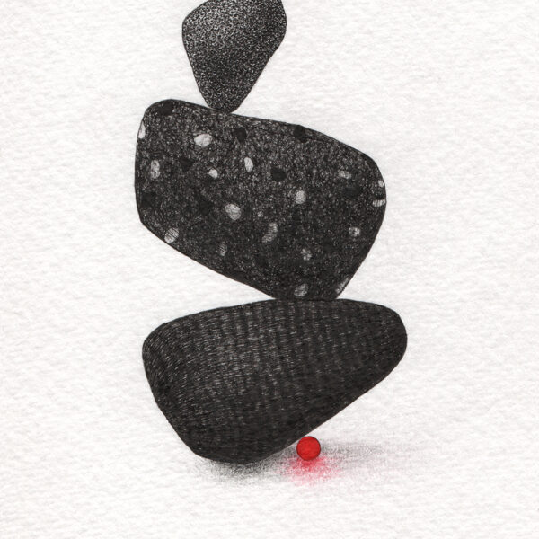 MAZAIS LIELAIS 10 cm x 15 cm rapidogrāfs, akvarelis, zīmulis / papīrs 2025 Pārdots