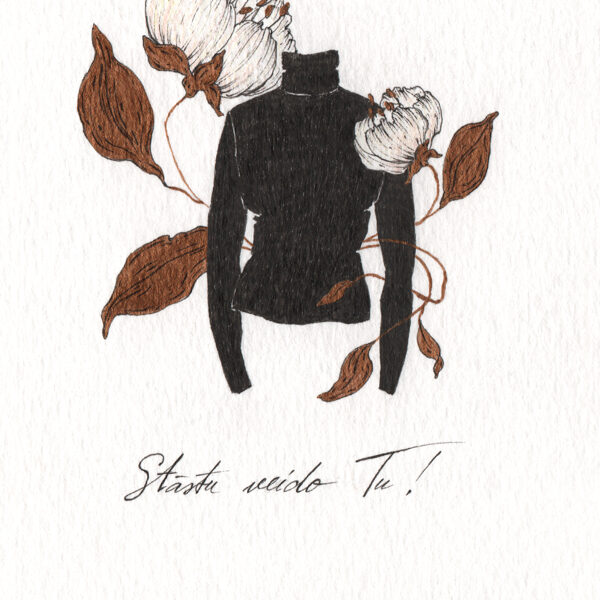 YOU CREATE THE STORY! 10 cm x 15 cm Rapidograph, acrylic, pencil / paper 2025 Available