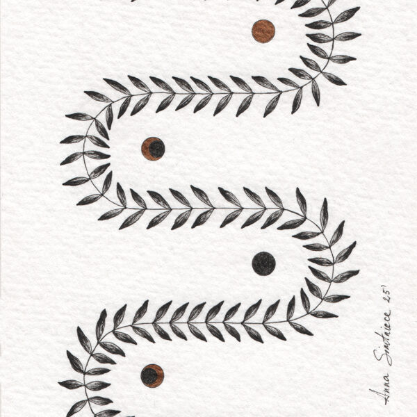 FLOW 10 cm x 15 cm Rapidograph, acrylic / paper 2025 Available