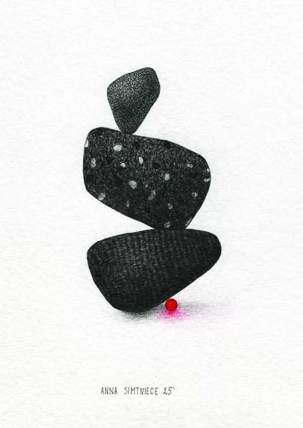 SMALL BIG 10 cm x 15 cm Rapidograph, watercolor, pencil / paper 2025 Sold